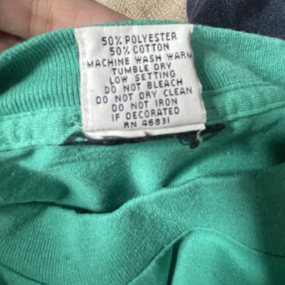 Vintage 80's Hawaii Happy Shirts Tee Tourist Blue T Shirt Size L - Picture 4 of 5